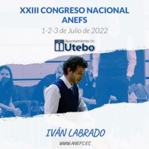 Iván Labrado, ponente en el XXIII Congreso Nacional ANEFS