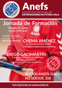 Jornada Formativa en Alcorcón el 11 de Junio con Chema Jiménez y Diego Gacimartín