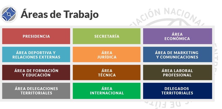 Areas de trabajo ANEFS