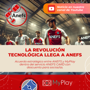 ANEFS y MyPlay se unen para revolucionar el análisis en el fútbol sala con inteligencia artificial.